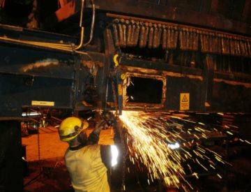 Dismantling of equipment