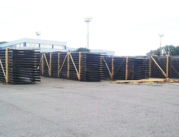 Roofs of storage bunkers